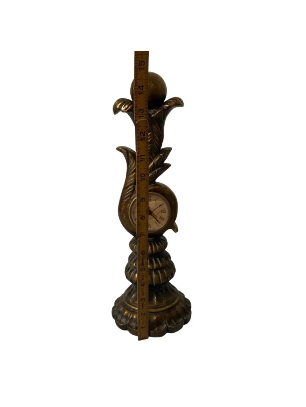 Vintage Ornate Table Clock With Roman Numerals